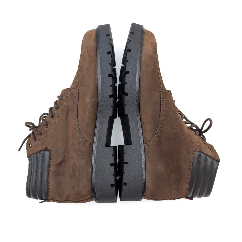 Vince Leonard Lace-Up Lug Sole Boots Round Toe Men's Brown Size US13M EU47.5 - Picture 7 of 10